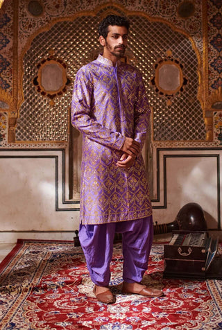 Itrh-Zuave Sherwani With Salwar-INDIASPOPUP.COM