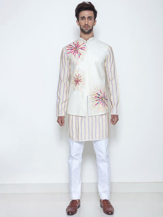 Arjun Kilachand-Ivory Fire Cracker Bundi Set-INDIASPOPUP.COM