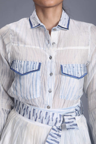 The Loom Art-Blue Iceland Shirt-INDIASPOPUP.COM