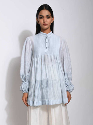 The Loom Art-Vanilla Sky Tunic-INDIASPOPUP.COM