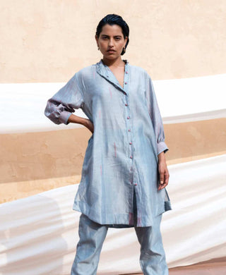 The Loom Art-Blue Iceberg Shirt-INDIASPOPUP.COM