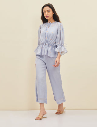 Meadow-Light Blue Lera Co-Ord Set-INDIASPOPUP.COM