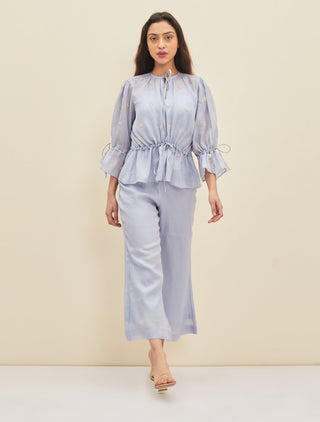 Meadow-Light Blue Lera Co-Ord Set-INDIASPOPUP.COM