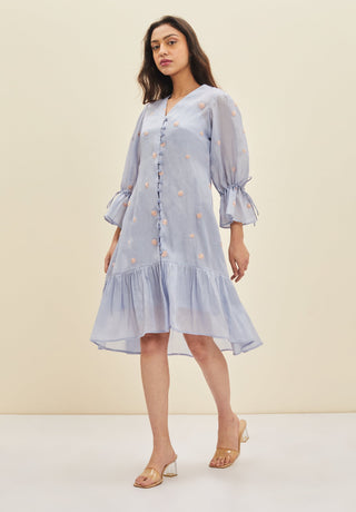 Meadow-Light Blue Lera Dress-INDIASPOPUP.COM