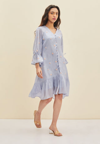 Meadow-Light Blue Lera Dress-INDIASPOPUP.COM