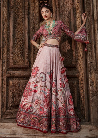 Kalista-Ayra Mauve Pink Lehenga Set-INDIASPOPUP.COM