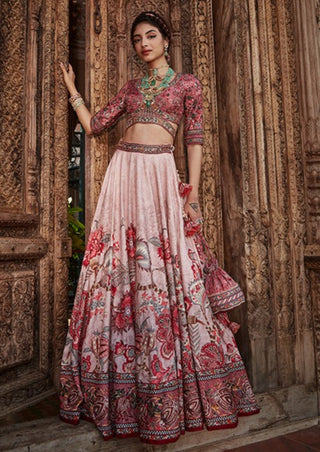 Kalista-Ayra Mauve Pink Lehenga Set-INDIASPOPUP.COM