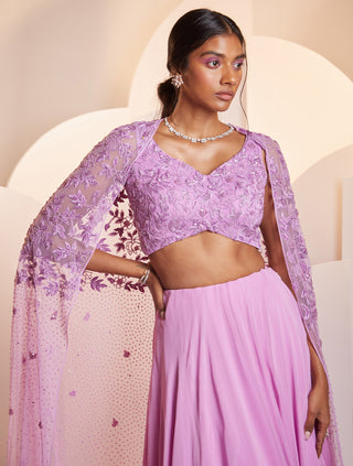 Shloka Khialani-Eve Purple Embellished Lehenga Set-INDIASPOPUP.COM