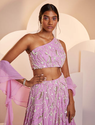 Shloka Khialani-Fiona Purple Embellished Lehenga Set-INDIASPOPUP.COM