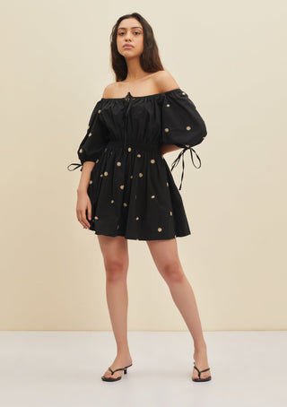Meadow-Black Lucia Dress-INDIASPOPUP.COM