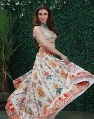 Archana Kochhar-Ivory Embroidered Lehenga Set-INDIASPOPUP.COM