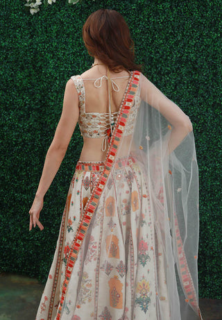 Archana Kochhar-Ivory Embroidered Lehenga Set-INDIASPOPUP.COM