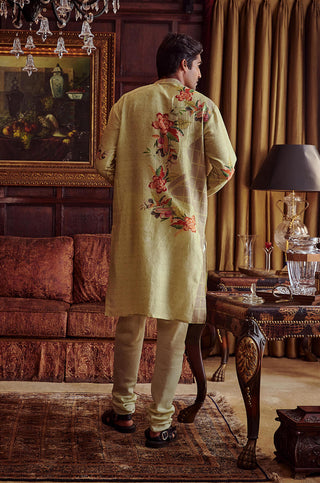 Kalista Men-Aadim Mint Green Kurta And Pant-INDIASPOPUP.COM