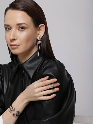 Outhouse-Oh Celeste Nova Earrings-INDIASPOPUP.COM