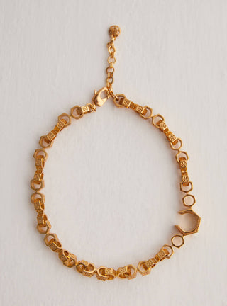 Outhouse-Oh Poppi Bolt Link Necklace-INDIASPOPUP.COM