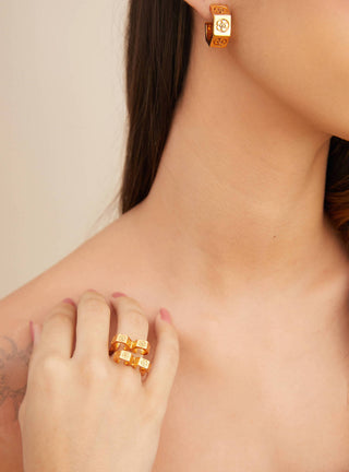 Outhouse-Oh Poppi Quatro Bolt Ring-INDIASPOPUP.COM