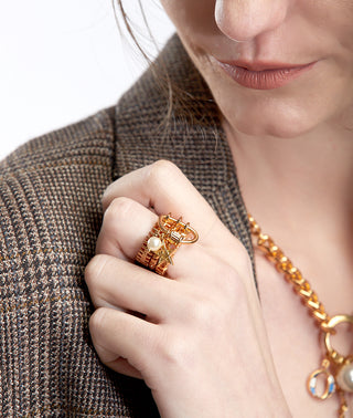 Outhouse-Myriad Charm Ring-INDIASPOPUP.COM