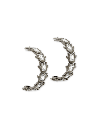 Outhouse-Cluster Gunmetal Hoops-INDIASPOPUP.COM