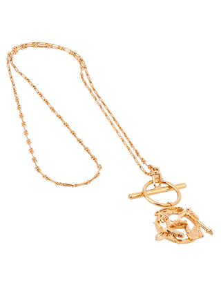 Outhouse-O.H. V Mini Pendant Necklace-INDIASPOPUP.COM