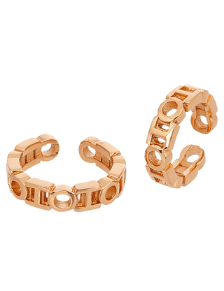 Outhouse-The O.H Monogram Classic Midi Ring-INDIASPOPUP.COM