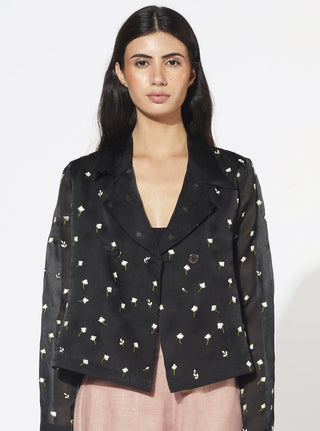 Meadow-Black & Pink Prairie Co-Ord Set-INDIASPOPUP.COM