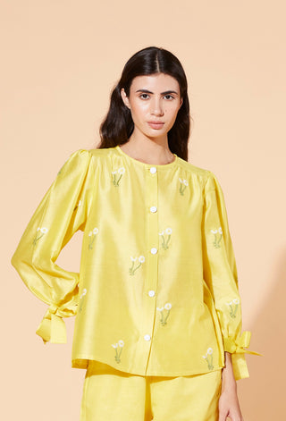 Meadow-Yellow Primrose Co-Ord Set-INDIASPOPUP.COM