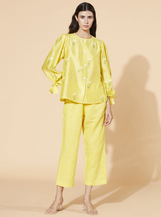 Meadow-Yellow Primrose Co-Ord Set-INDIASPOPUP.COM