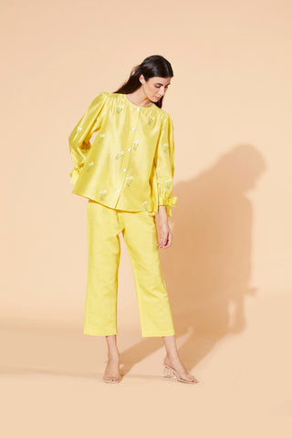 Meadow-Yellow Primrose Co-Ord Set-INDIASPOPUP.COM