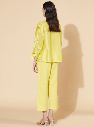 Meadow-Yellow Primrose Co-Ord Set-INDIASPOPUP.COM