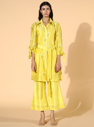 Meadow-Yellow Primrose Tunic Set-INDIASPOPUP.COM