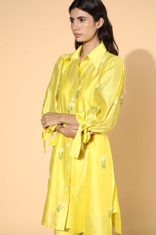 Meadow-Yellow Primrose Tunic Set-INDIASPOPUP.COM