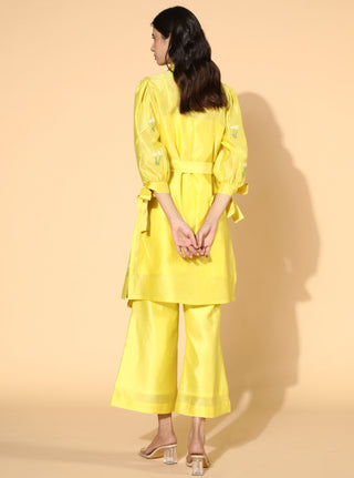 Meadow-Yellow Primrose Tunic Set-INDIASPOPUP.COM