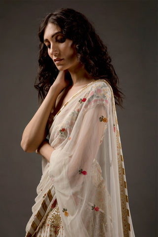 Rohit Bal-Ivory Embroidered Lehenga Set-INDIASPOPUP.COM