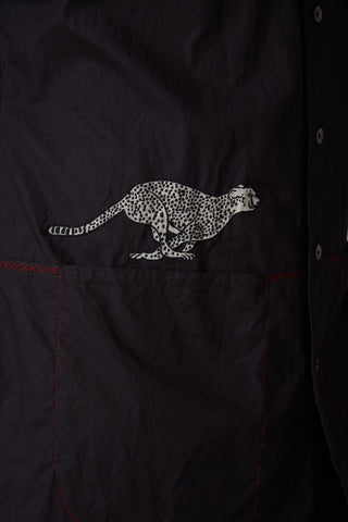 Balance By Rohit Bal-Black Embroidered Shirt-INDIASPOPUP.COM