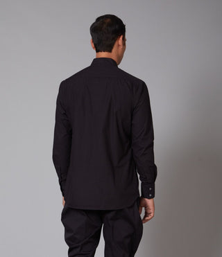 Balance By Rohit Bal-Black Embroidered Shirt-INDIASPOPUP.COM