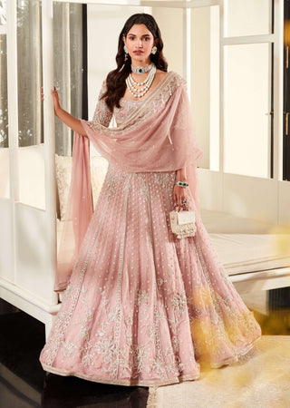 Ridhi Mehra-Zahra Light Pink Lehenga Set-INDIASPOPUP.COM
