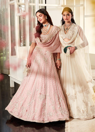 Ridhi Mehra-Zahra Light Pink Lehenga Set-INDIASPOPUP.COM