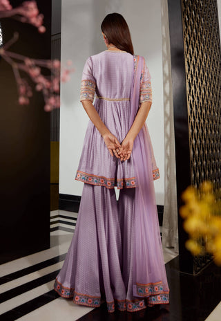 Ridhi Mehra-Ambrosia Lilac Anarkali Set-INDIASPOPUP.COM