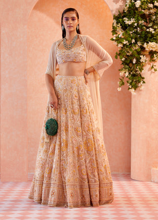 Ivory Gamila Lehenga Set
