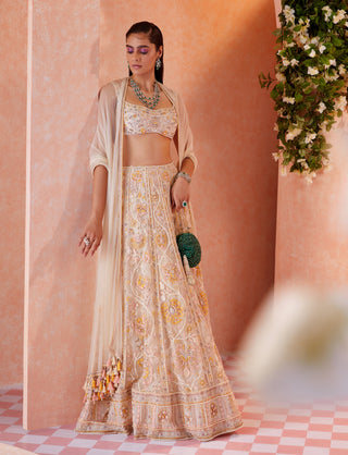 Ivory Gamila Lehenga Set