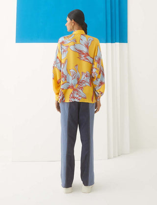 Studio Rigu-Yellow Aphrodite Casual Shirt-INDIASPOPUP.COM
