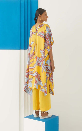 Studio Rigu-Aphrodite Kimono Kurta And Trousers-INDIASPOPUP.COM