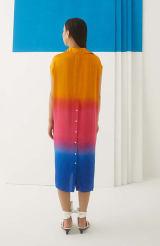 Studio Rigu-Sunset Tie Dye Knot Dress-INDIASPOPUP.COM