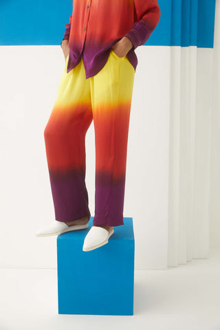Studio Rigu-Multicolor Tie Dye Shirt And Trousers-INDIASPOPUP.COM