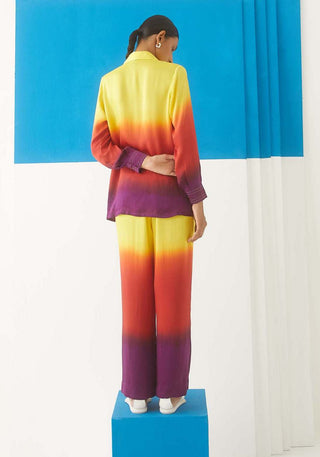 Studio Rigu-Multicolor Tie Dye Shirt And Trousers-INDIASPOPUP.COM