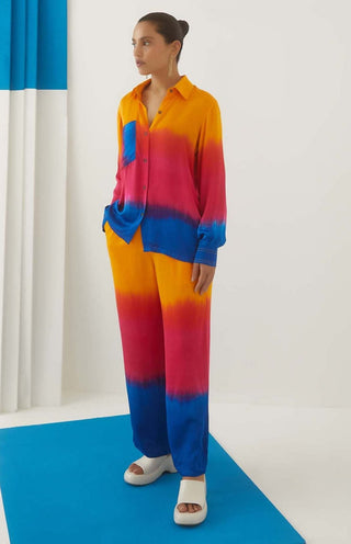 Studio Rigu-Sunset Tie Dye Shirt And Trousers-INDIASPOPUP.COM