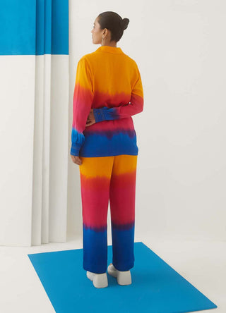 Studio Rigu-Sunset Tie Dye Shirt And Trousers-INDIASPOPUP.COM