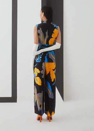 Studio Rigu-Black Starry Night Blazer With Trouser-INDIASPOPUP.COM