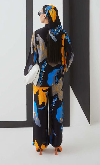 Studio Rigu-Black Midnight Knot Shirt With Pants-INDIASPOPUP.COM