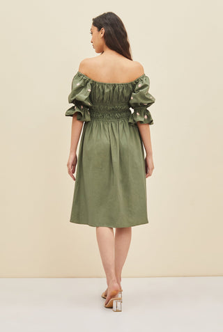 Meadow-Sage Green Dress-INDIASPOPUP.COM